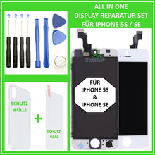 Lade das Bild in den Galerie-Viewer, LCD Display für iPhone 5s / SE Retina Bildschirm Touch Screen Glas in Weiß White