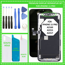 Lade das Bild in den Galerie-Viewer, LCD Display für iPhone 11 Pro Retina HD Bildschirm 3D Touch Screen in Schwarz Black