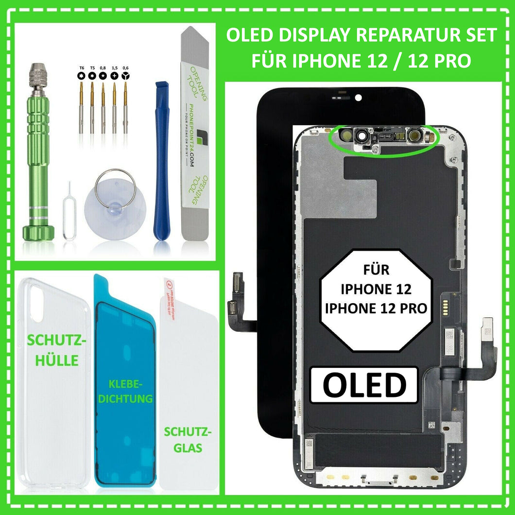 OLED Display für iPhone 12 / 12 Pro Retina LCD HD Bildschirm 3D Touch Screen
