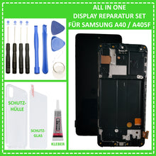 Load image into Gallery viewer, LCD Display für Samsung Galaxy A40 SM-A405F Touch Screen Bildschirm + Rahmen
