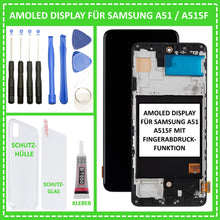 Load image into Gallery viewer, OLED Display für Samsung Galaxy A51 2019 SM-A515F LCD Touch Screen Glas + Rahmen
