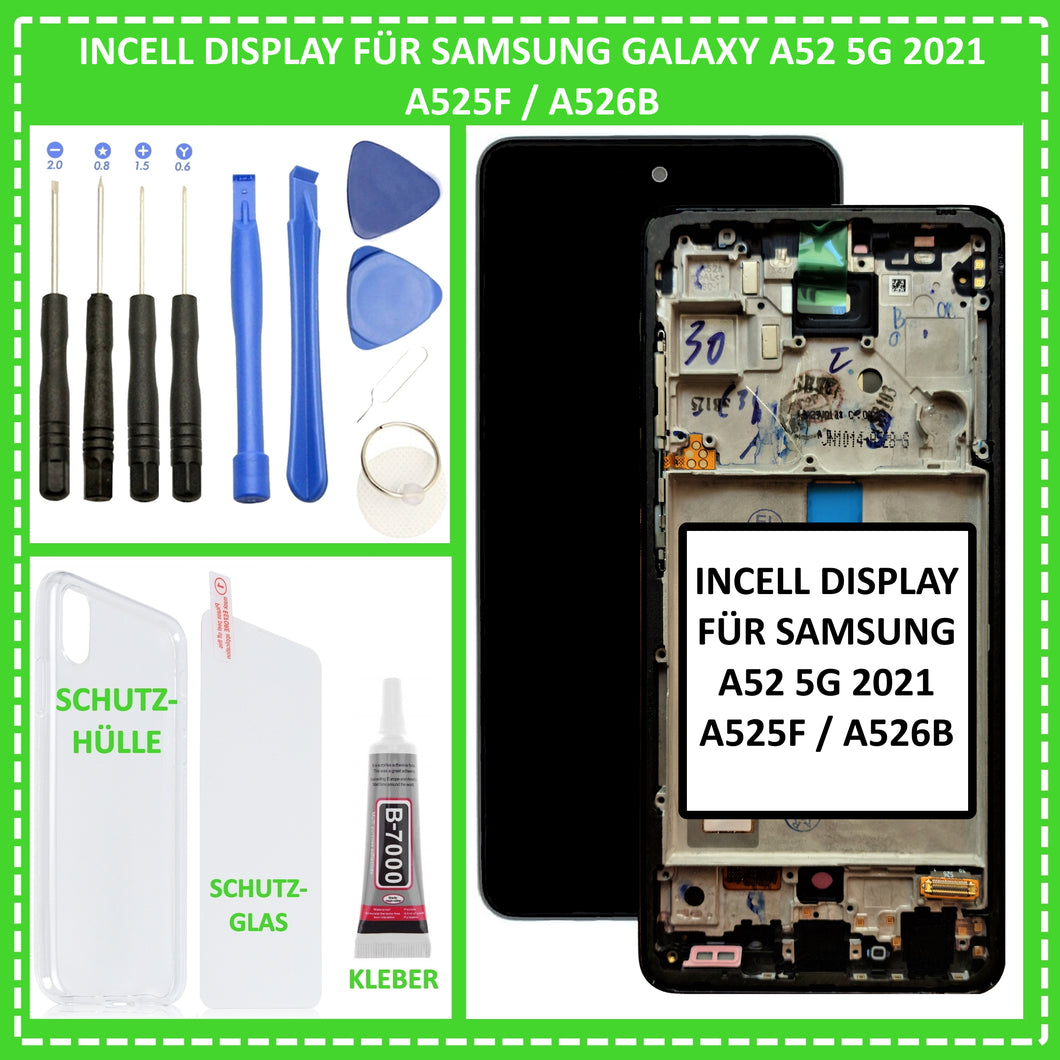 Incell Display für Samsung A52 5G 2021 SM-A525F SM-A526B LCD FHD Touch Screen Glas