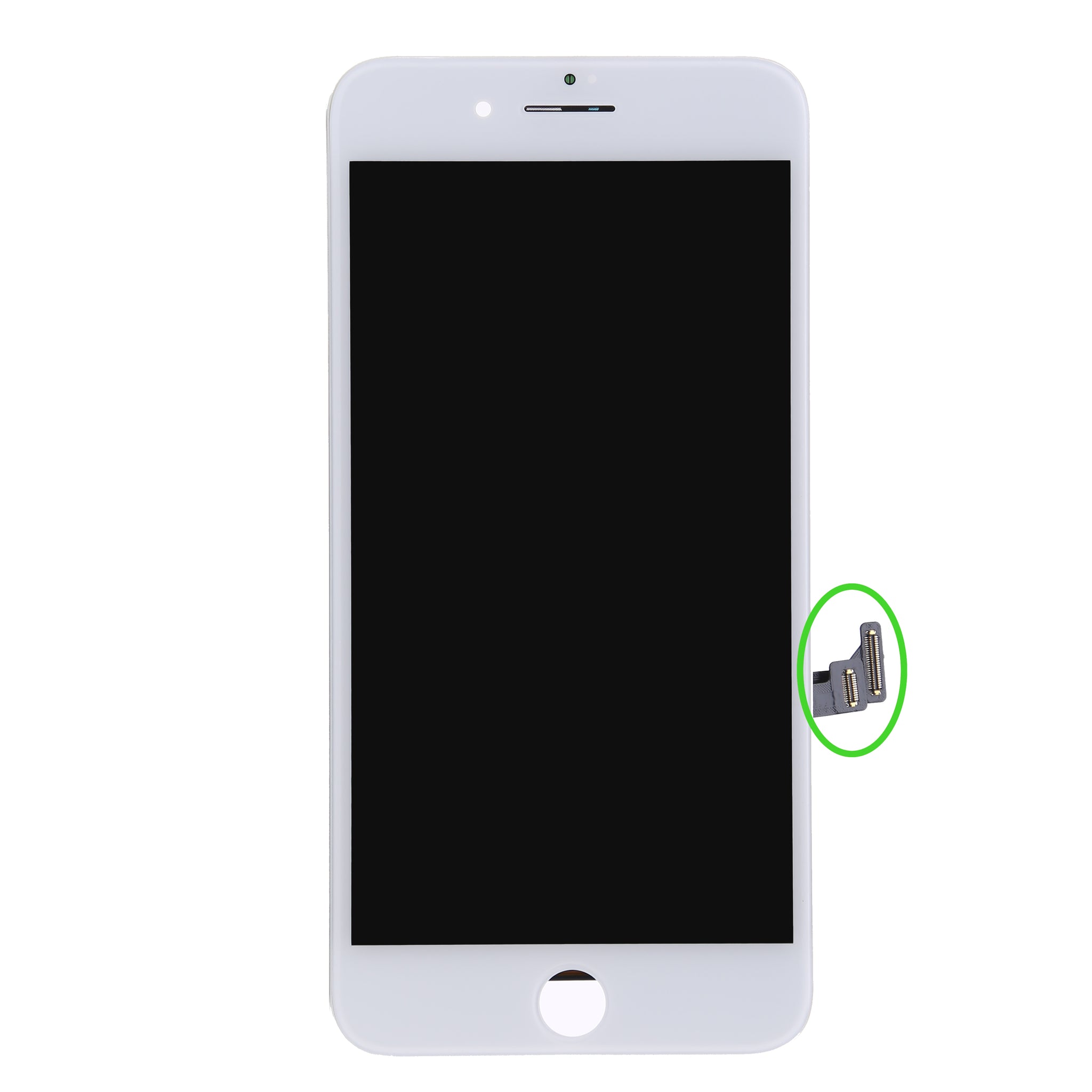 IPhone 8 Plus Display Mit LCD-Bildschirm & Schutzglas (5,5 Zoll, Weiß) - Retina Qualität